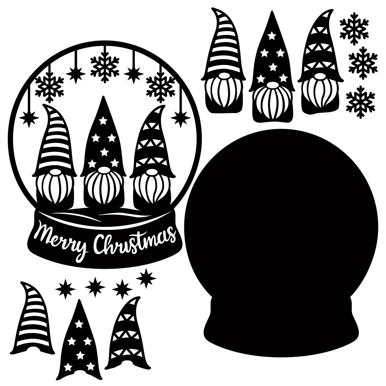 The Crafty Witches - Snowglobe Surprise SVG Files - Image 2