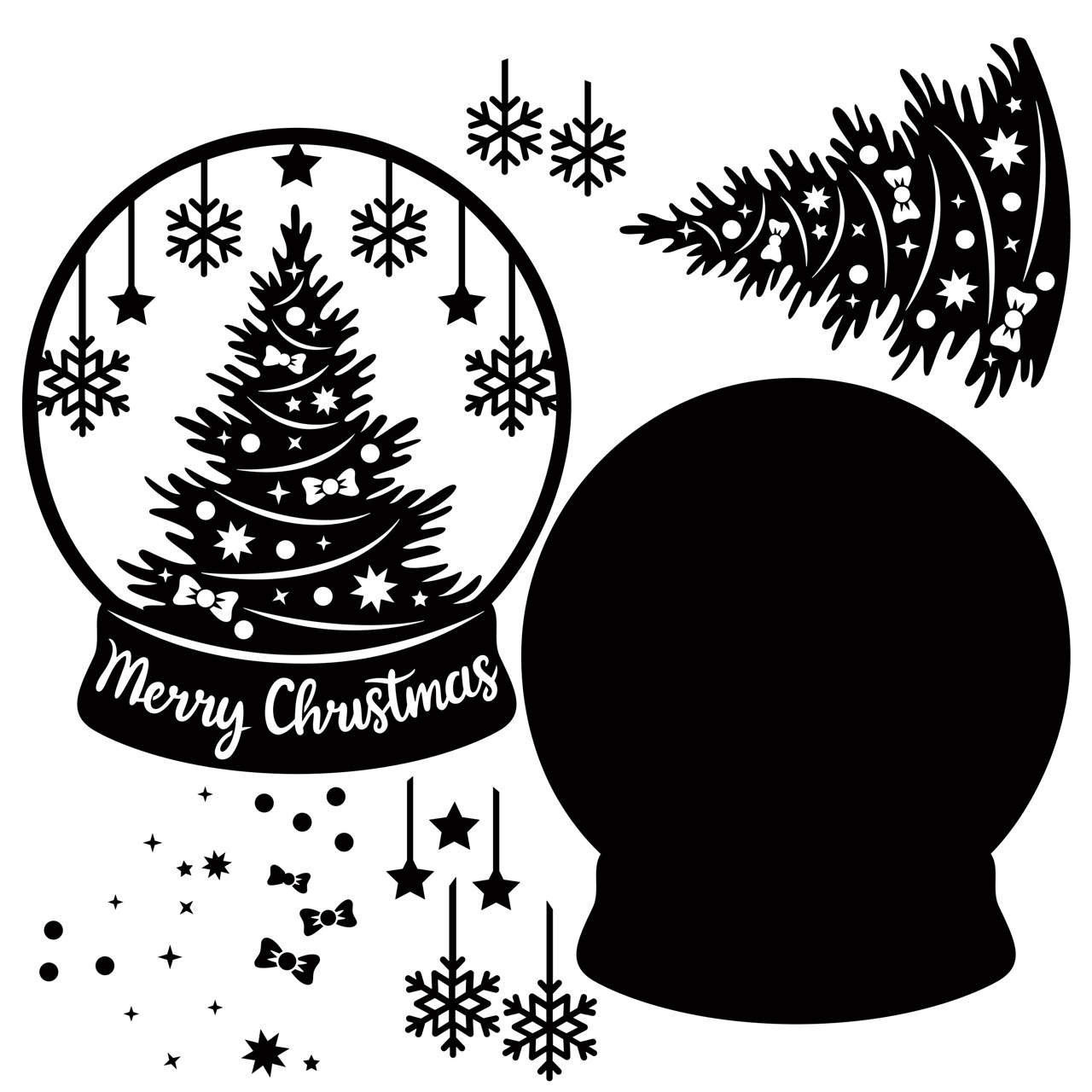 The Crafty Witches - Snowglobe Surprise SVG Files - Image 4