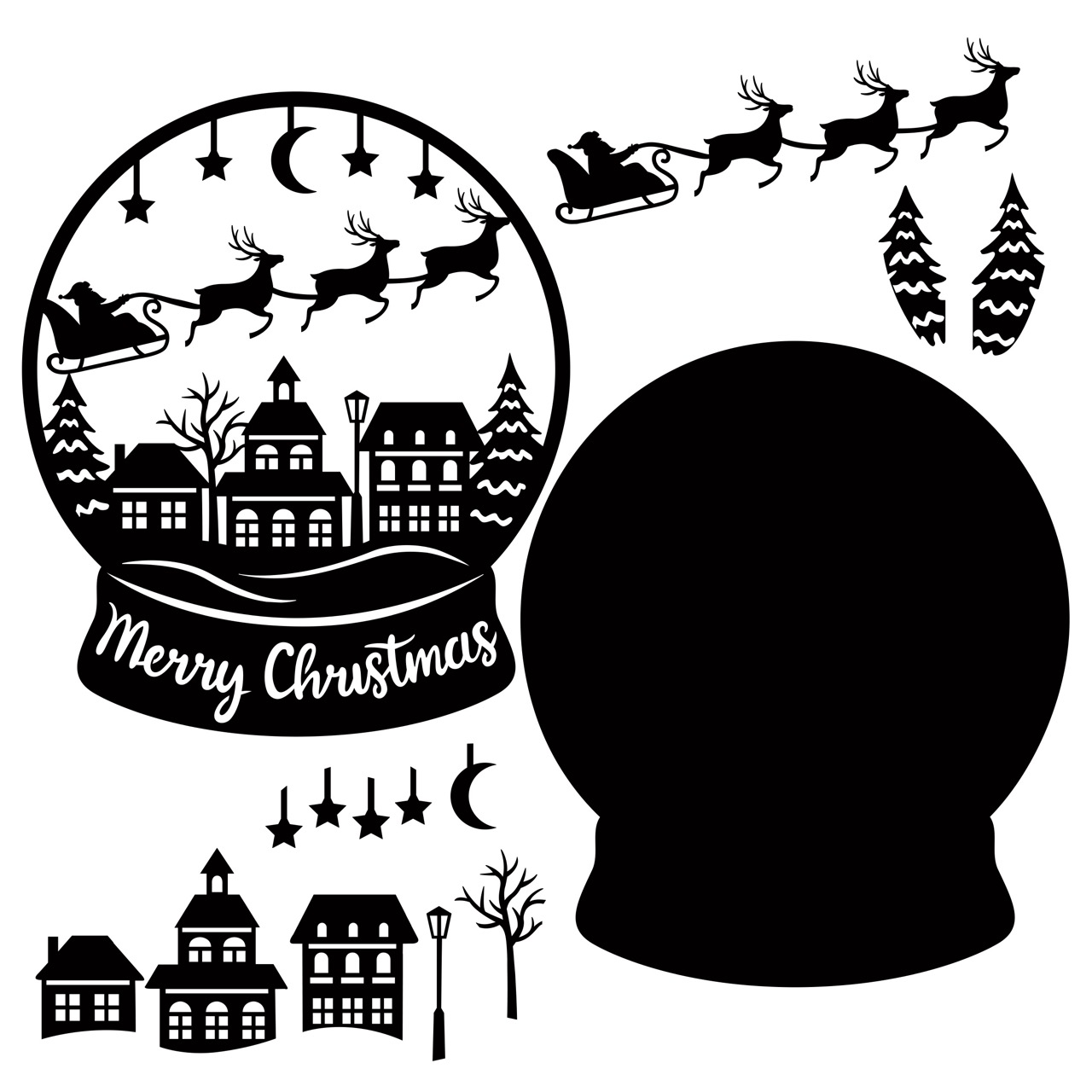 The Crafty Witches - Snowglobe Surprise SVG Files - Image 5