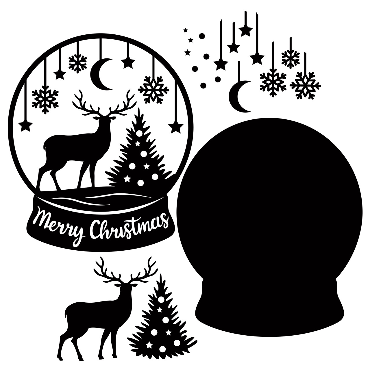 The Crafty Witches - Snowglobe Surprise SVG Files - Image 7