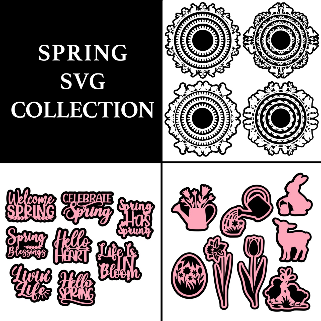 The Crafty Witches - Spring SVG Collection