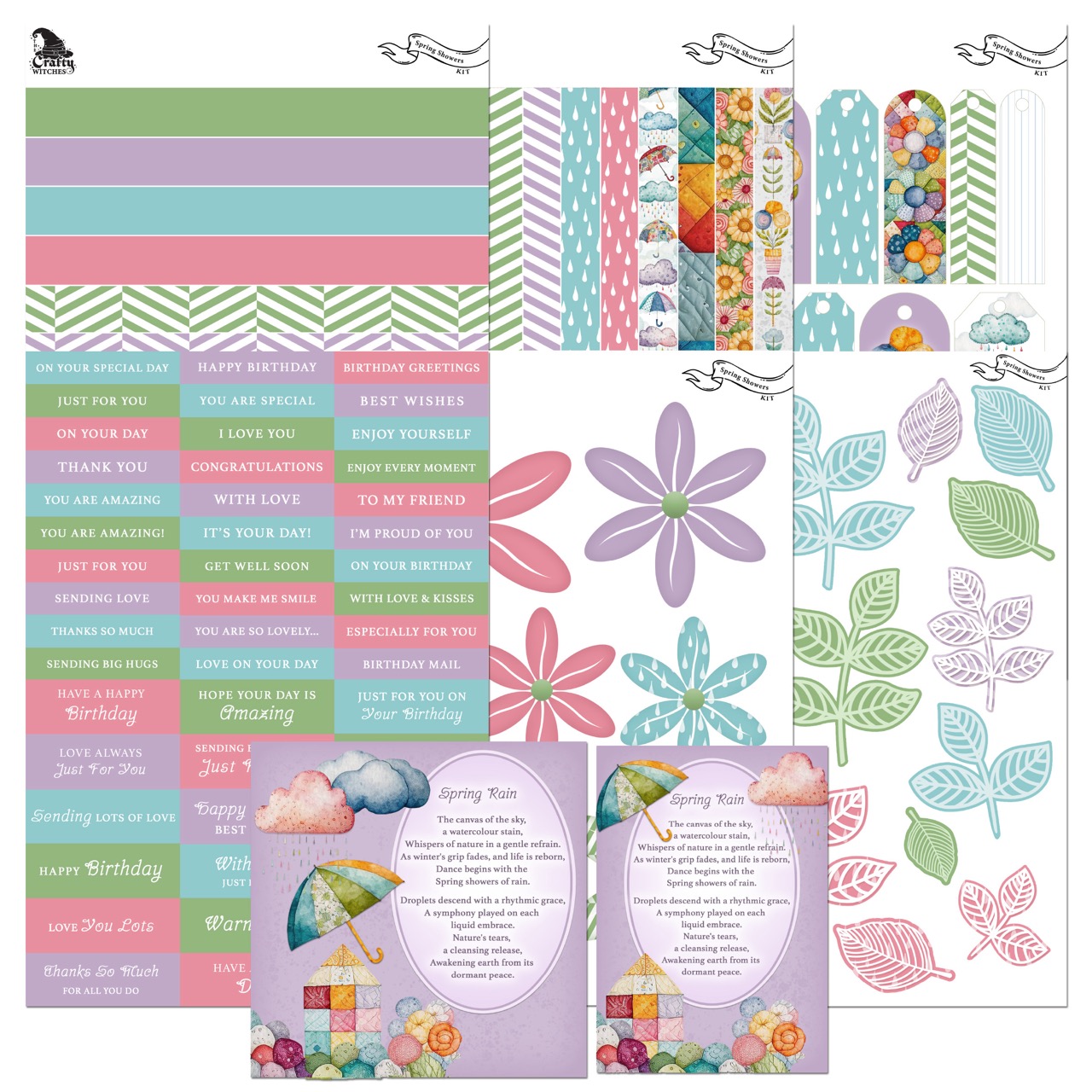 The Crafty Witches - Spring Showers Digital Collection - Image 3