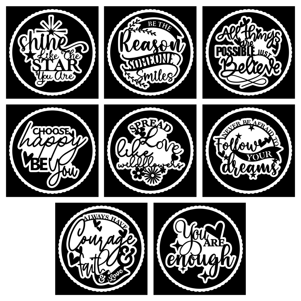 The Crafty Witches - Statement Centre Pieces SVG Files