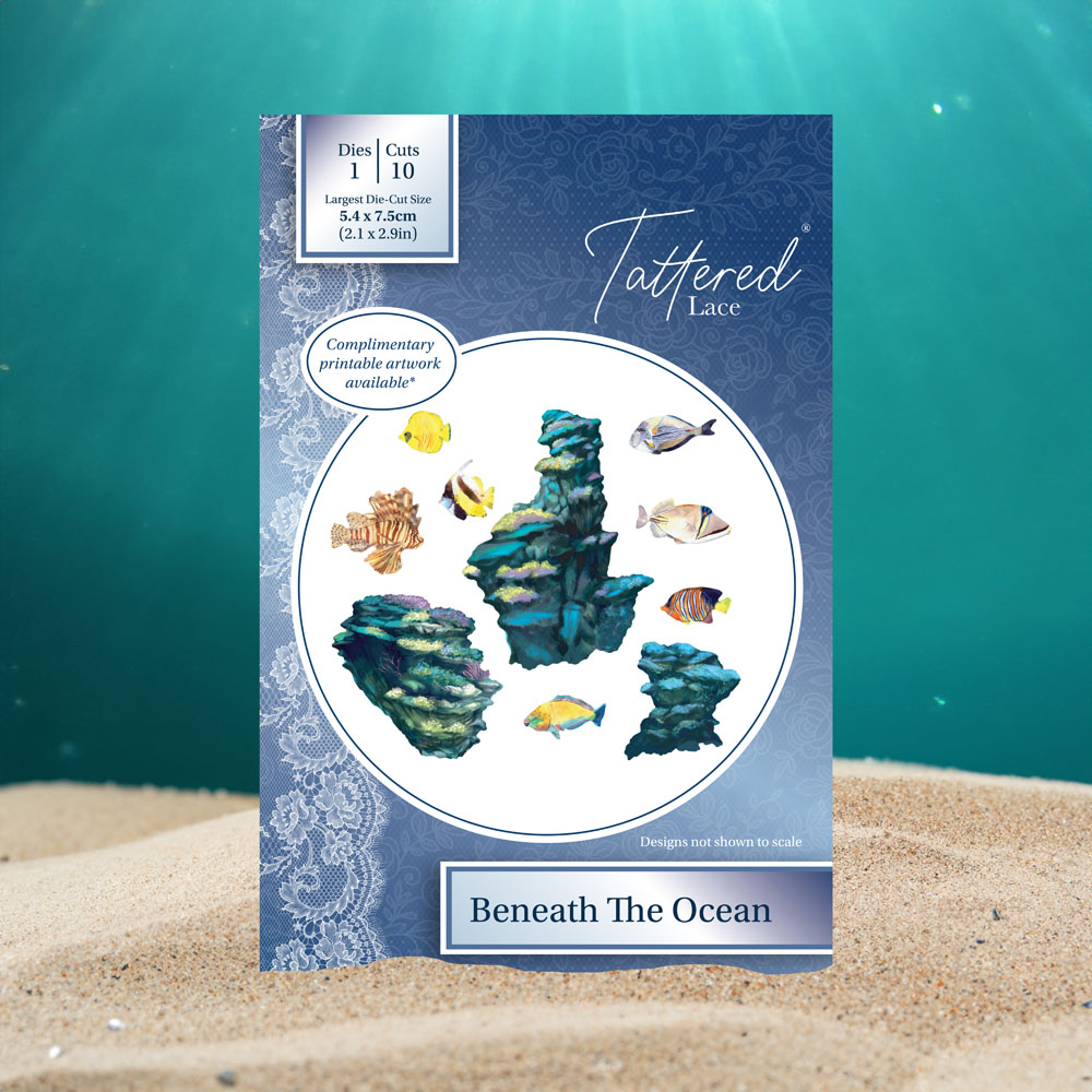 Tattered Lace Beneath The Ocean Die Set