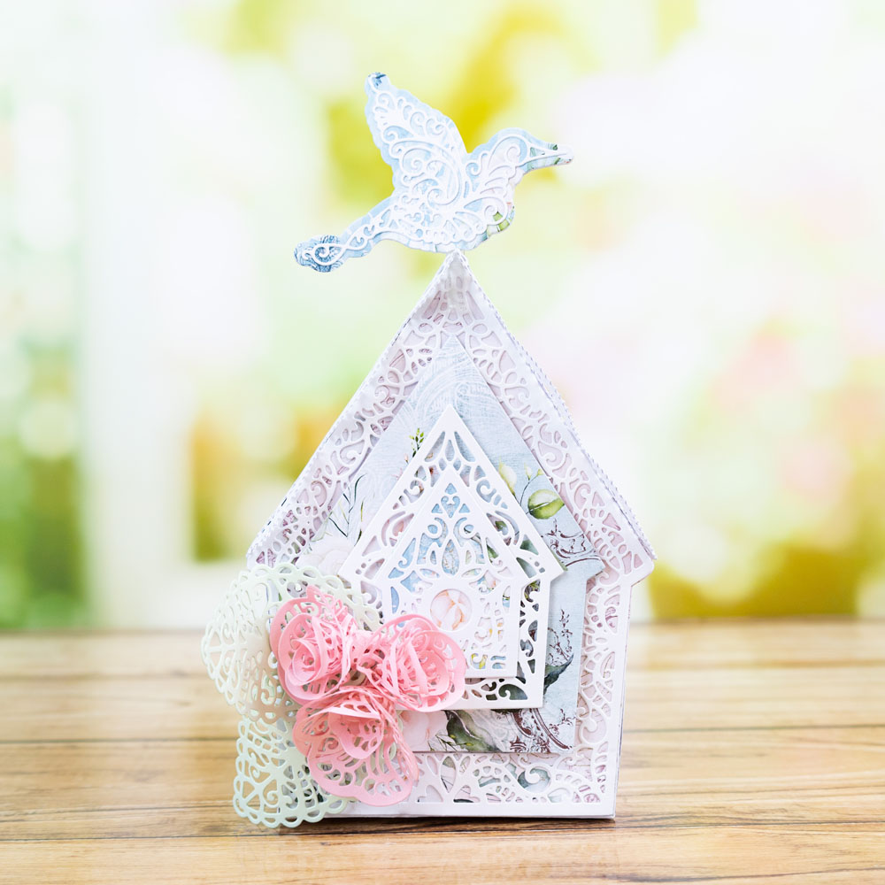 Tattered Lace Delicate Birdhouse Die Set - Image 5