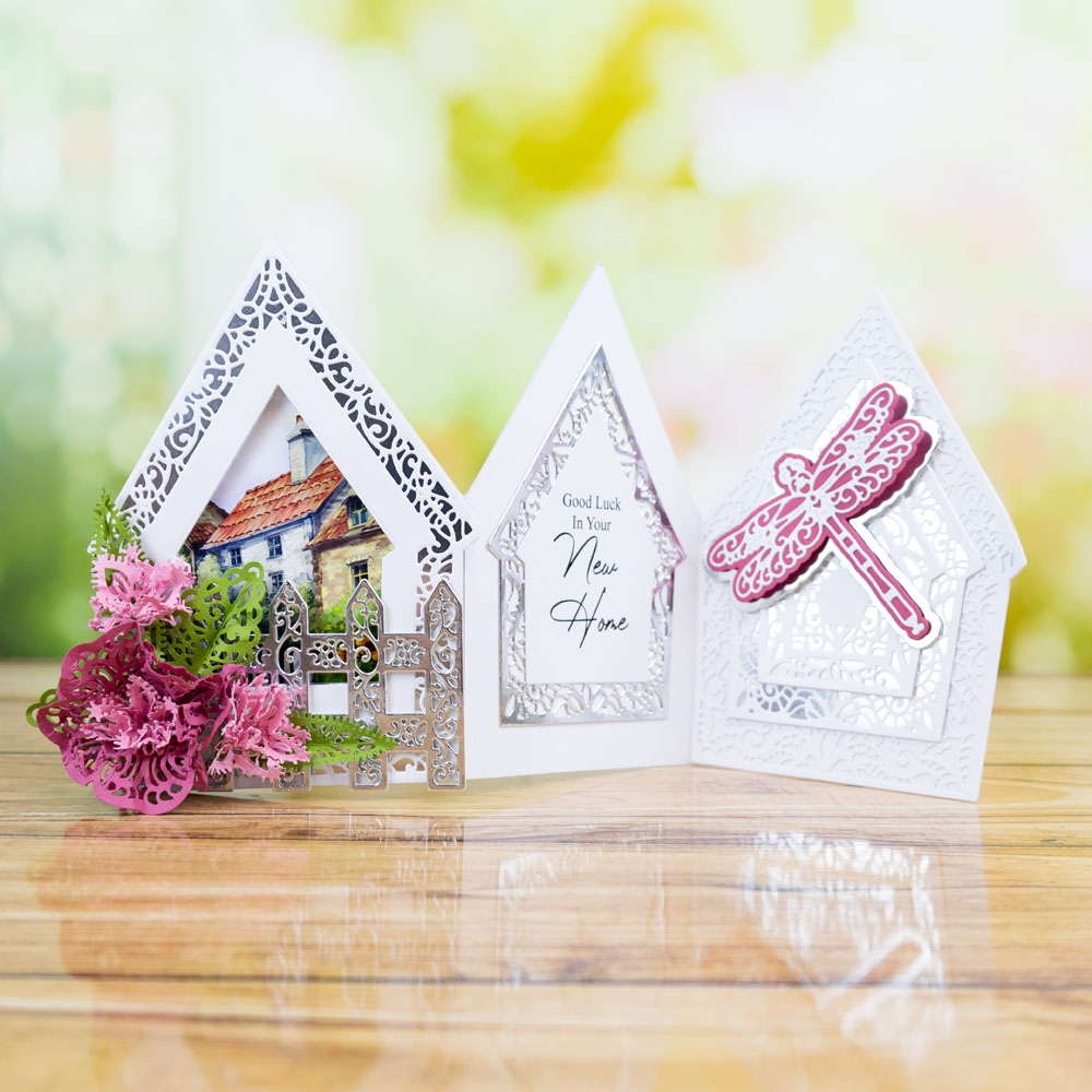 Tattered Lace Delicate Birdhouse Die Set - Image 6