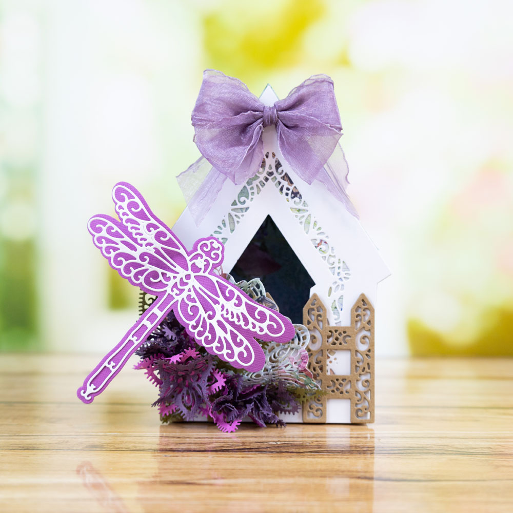 Tattered Lace Delicate Birdhouse Die Set - Image 8