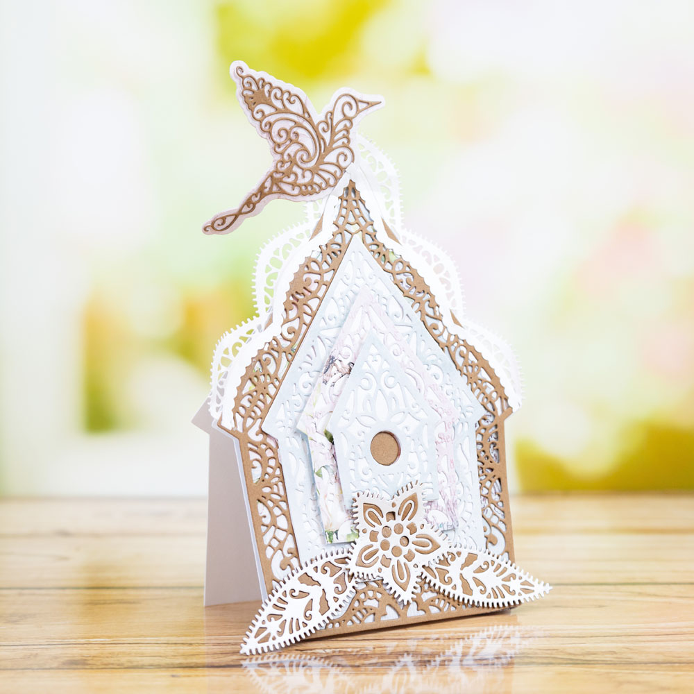 Tattered Lace Delicate Birdhouse Die Set - Image 10