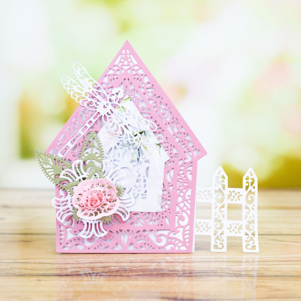 Tattered Lace Delicate Birdhouse Die Set - Image 12