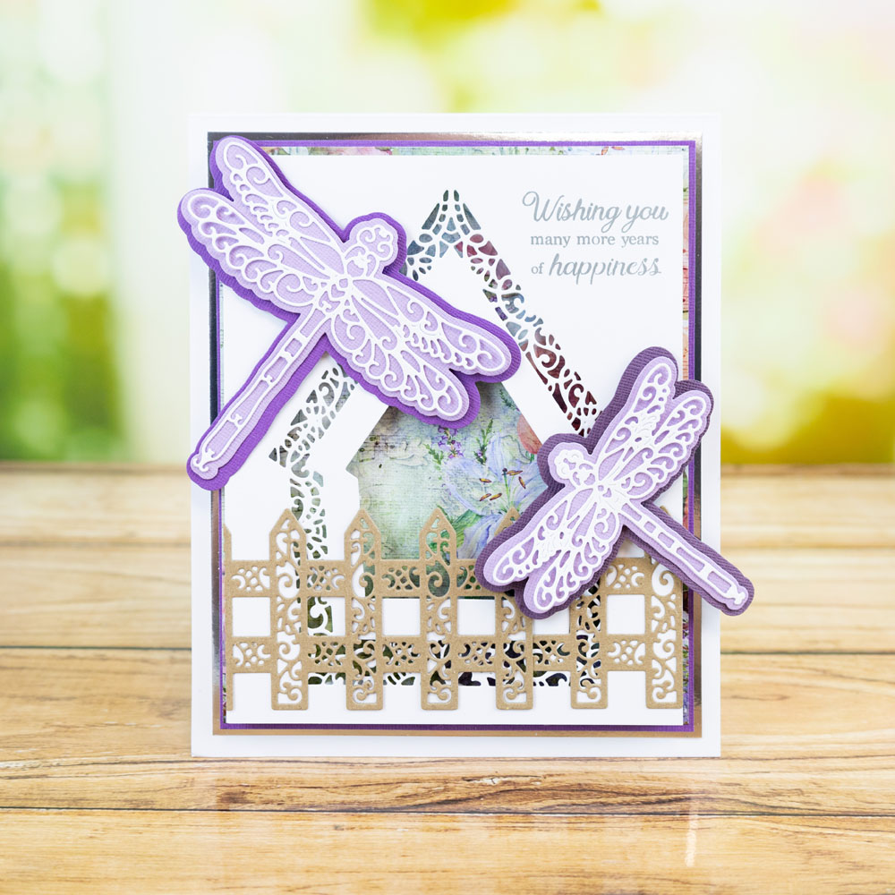 Tattered Lace Delicate Birdhouse Die Set - Image 15