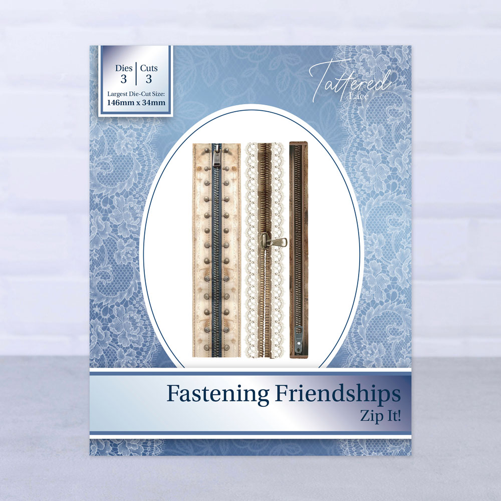 Tattered Lace Fastening Friendships Die Set