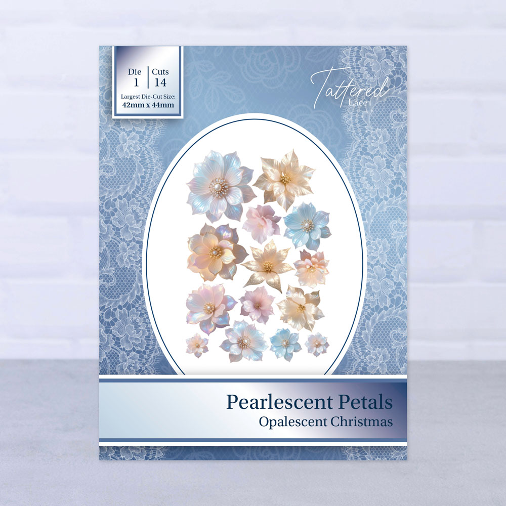 Tattered Lace Pearlescent Petals Die Set