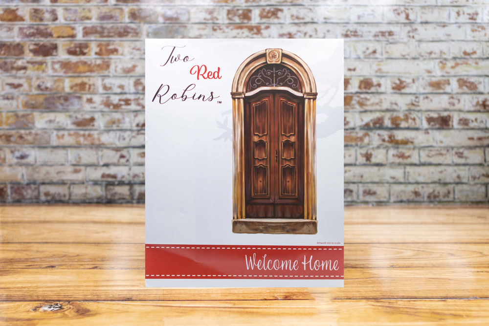 Two Red Robins Welcome Home Die Set