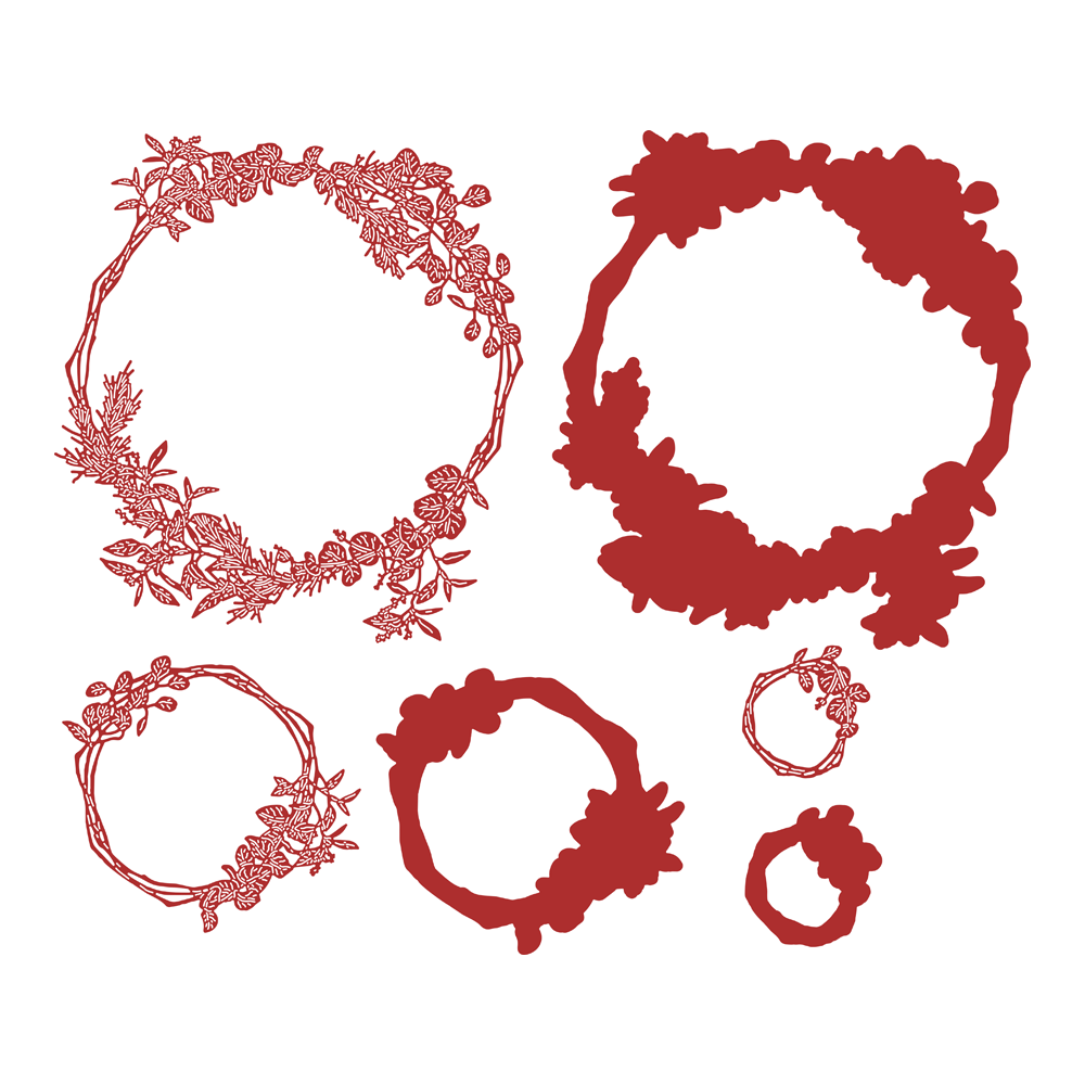 Two Red Robins Entwined Die Set - Image 2
