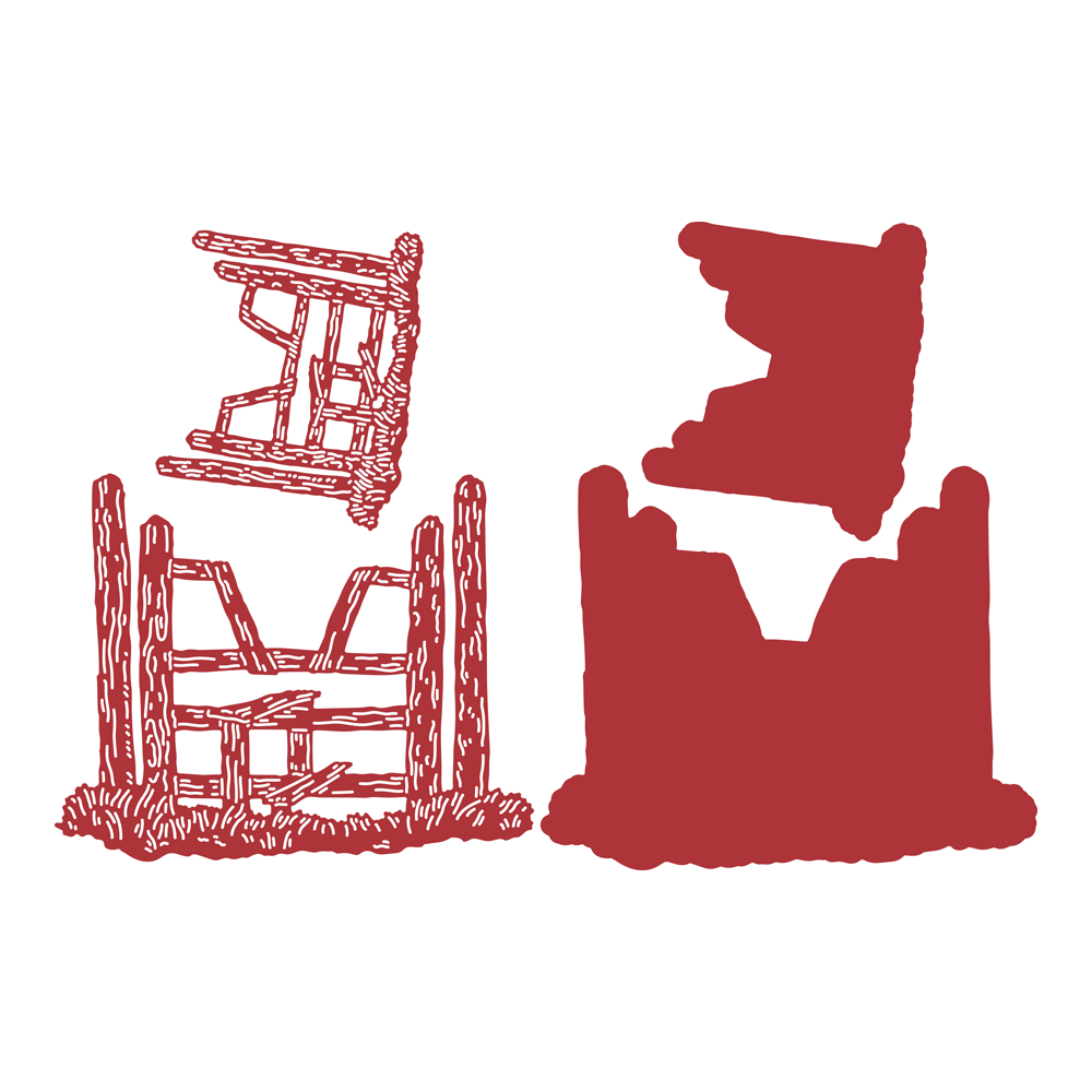 Two Red Robins Free Standing Die Set - Image 2