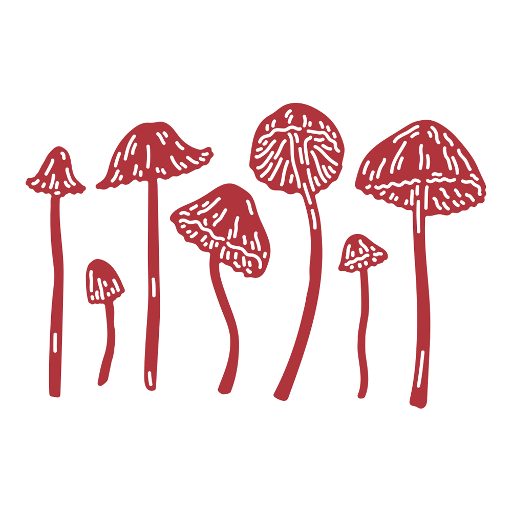 Two Red Robins Towering Mushrooms Die Set - Image 2