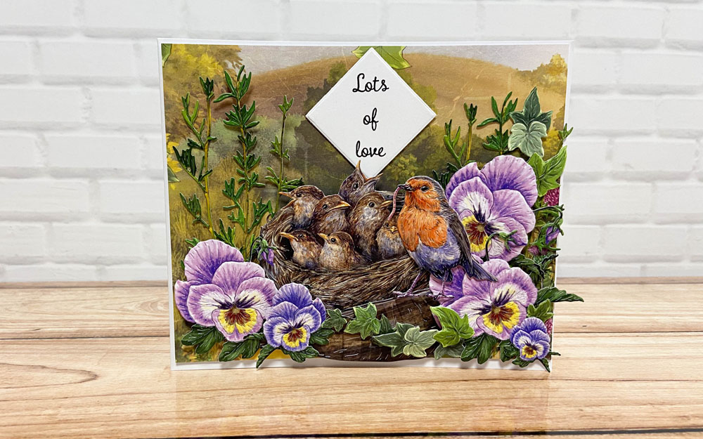 Two Red Robins Spring Pansy Die Set - Image 3