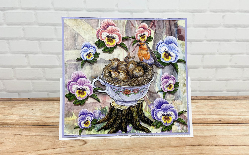 Two Red Robins Spring Pansy Die Set - Image 6