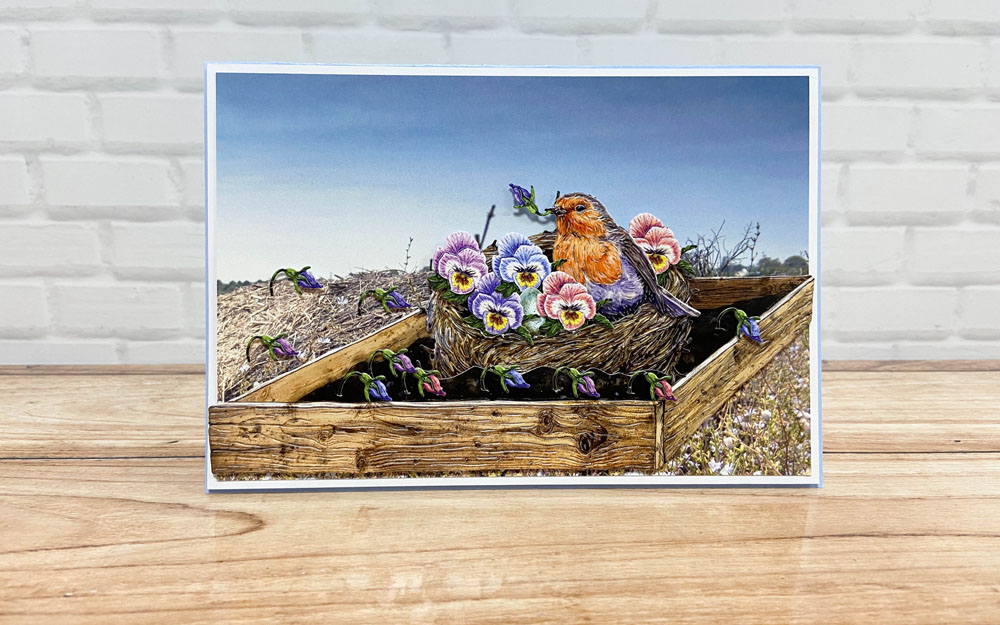 Two Red Robins Spring Pansy Die Set - Image 7
