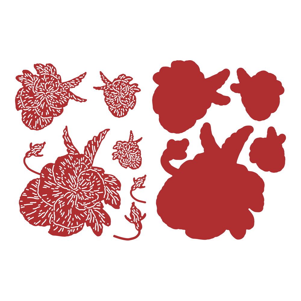 Two Red Robins Spring Pansy Die Set - Image 2