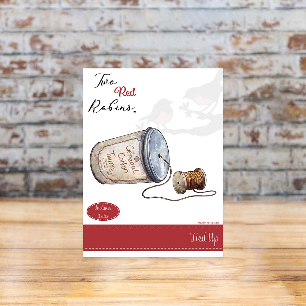 Two Red Robins Tied Up Die Set