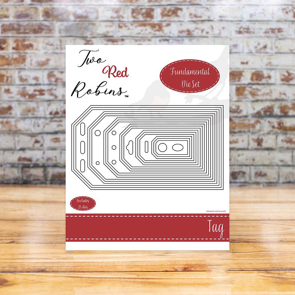 Two Red Robins Fundamental Tag Die Set