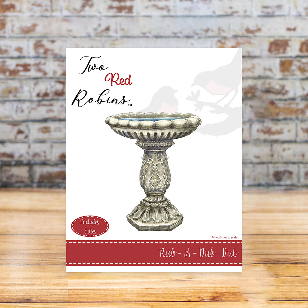 Two Red Robins Rub-A-Dub-Dub Die Set