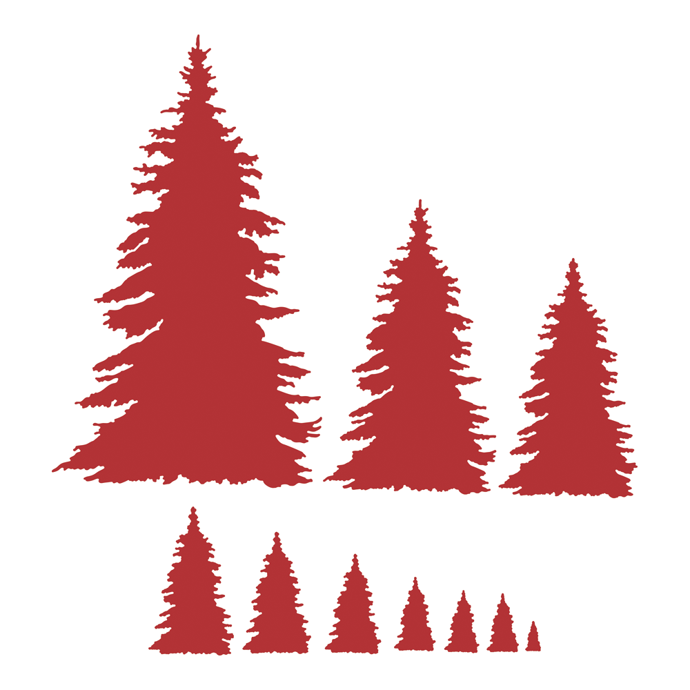 Two Red Robins Festive Fir Die Set - Image 2