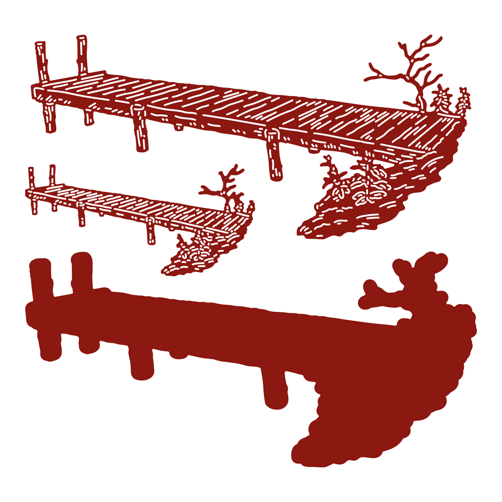 Two Red Robins Fisherman's Pier Die Set - Image 2