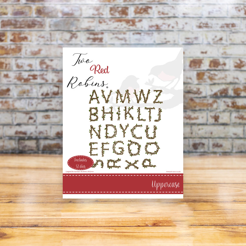 Two Red Robins Nature's Alphabet Uppercase Die Set