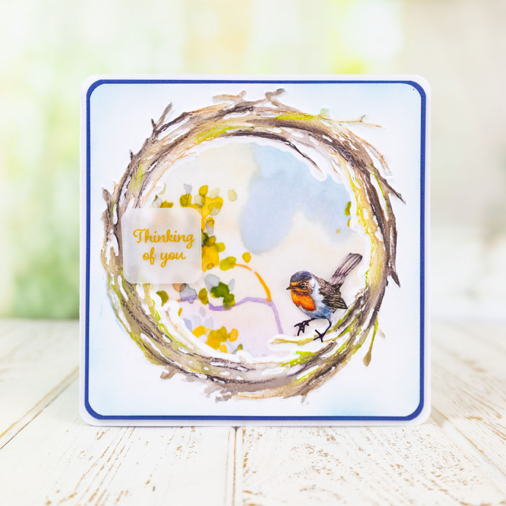 Two Red Robins Circle Twig Wreath Die Set - Image 4