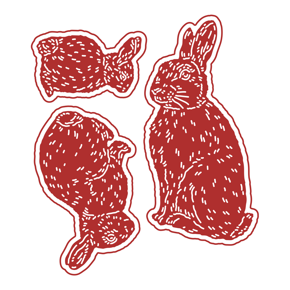 Two Red Robins The Cottontails Die Set - Image 2