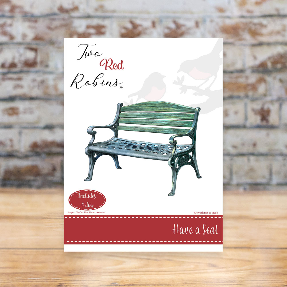 Two Red Robins Have A Seat Die Set