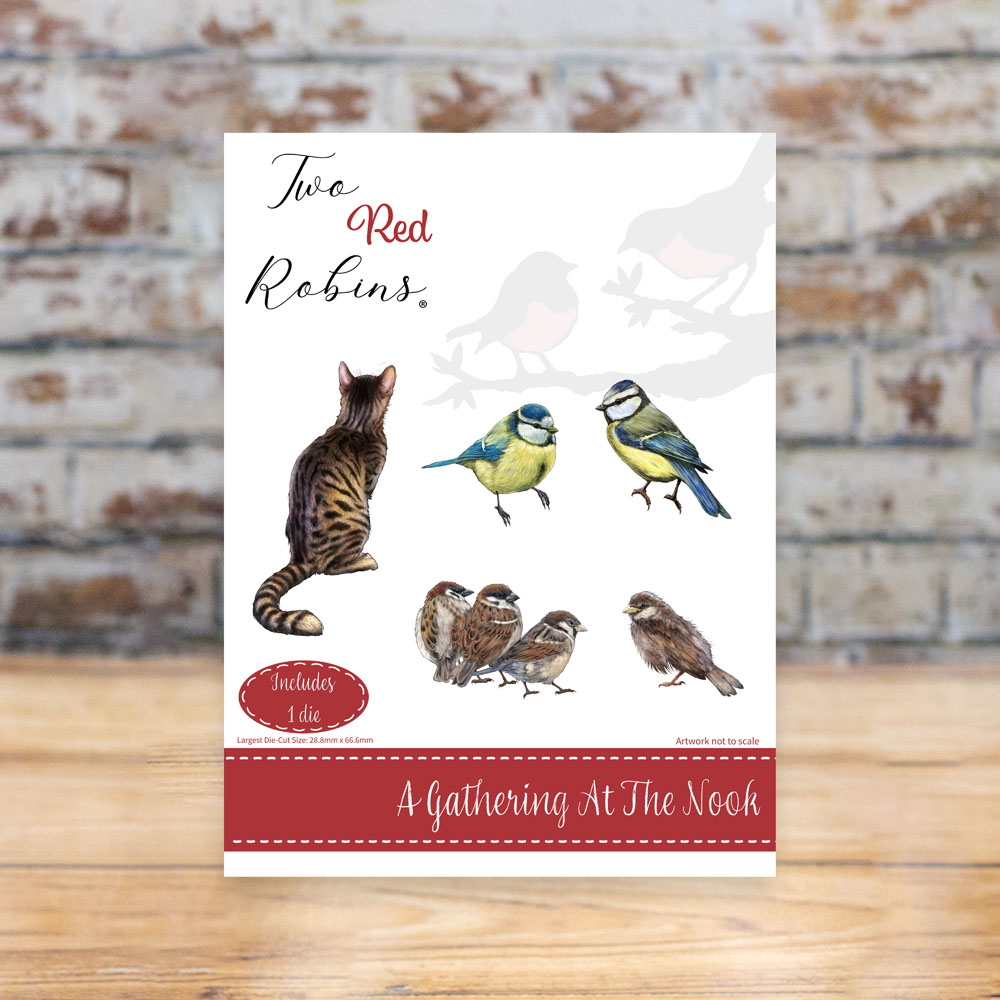 Two Red Robins A Gathering at the Nook Die Set