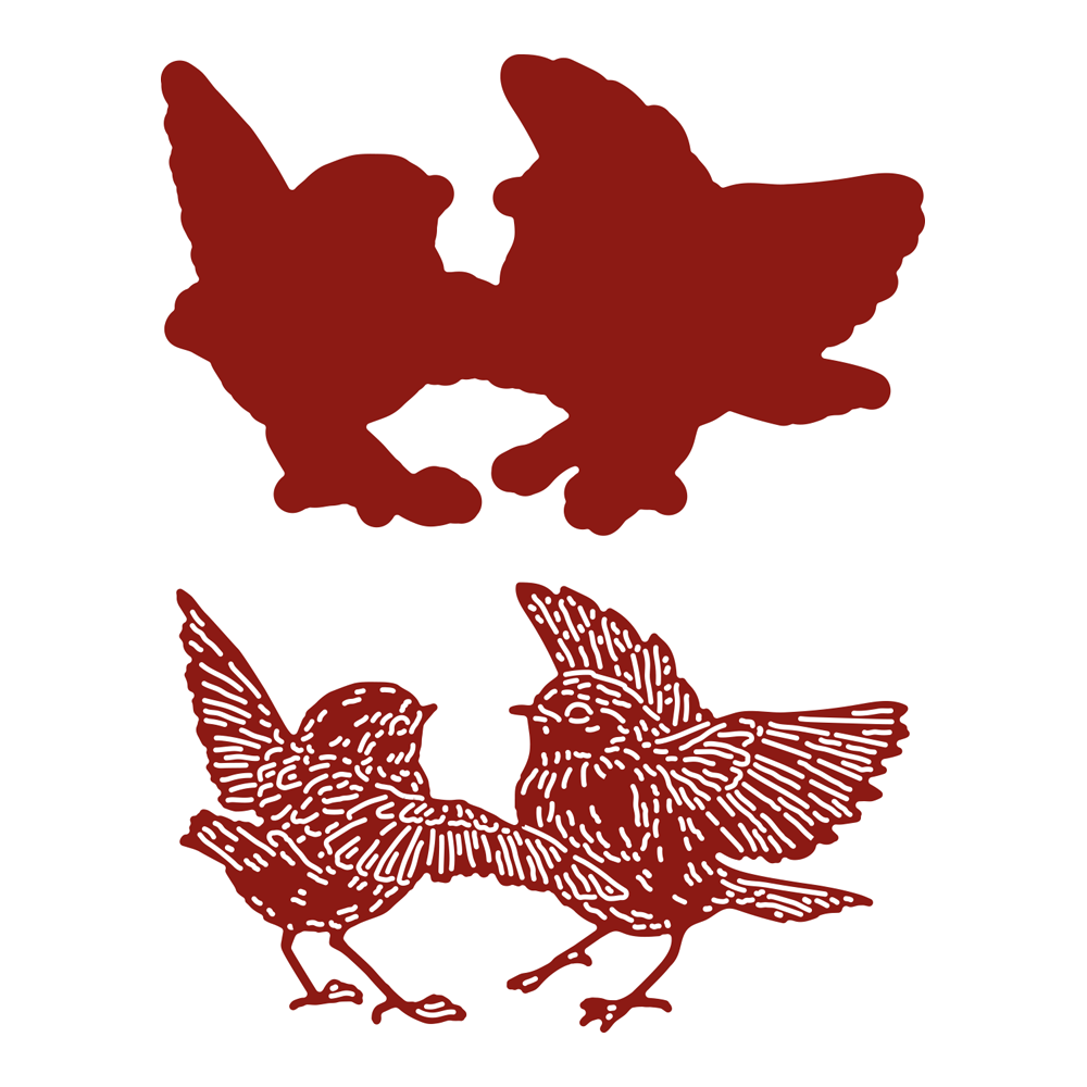 Two Red Robins Let's Dance Die Set - Image 2