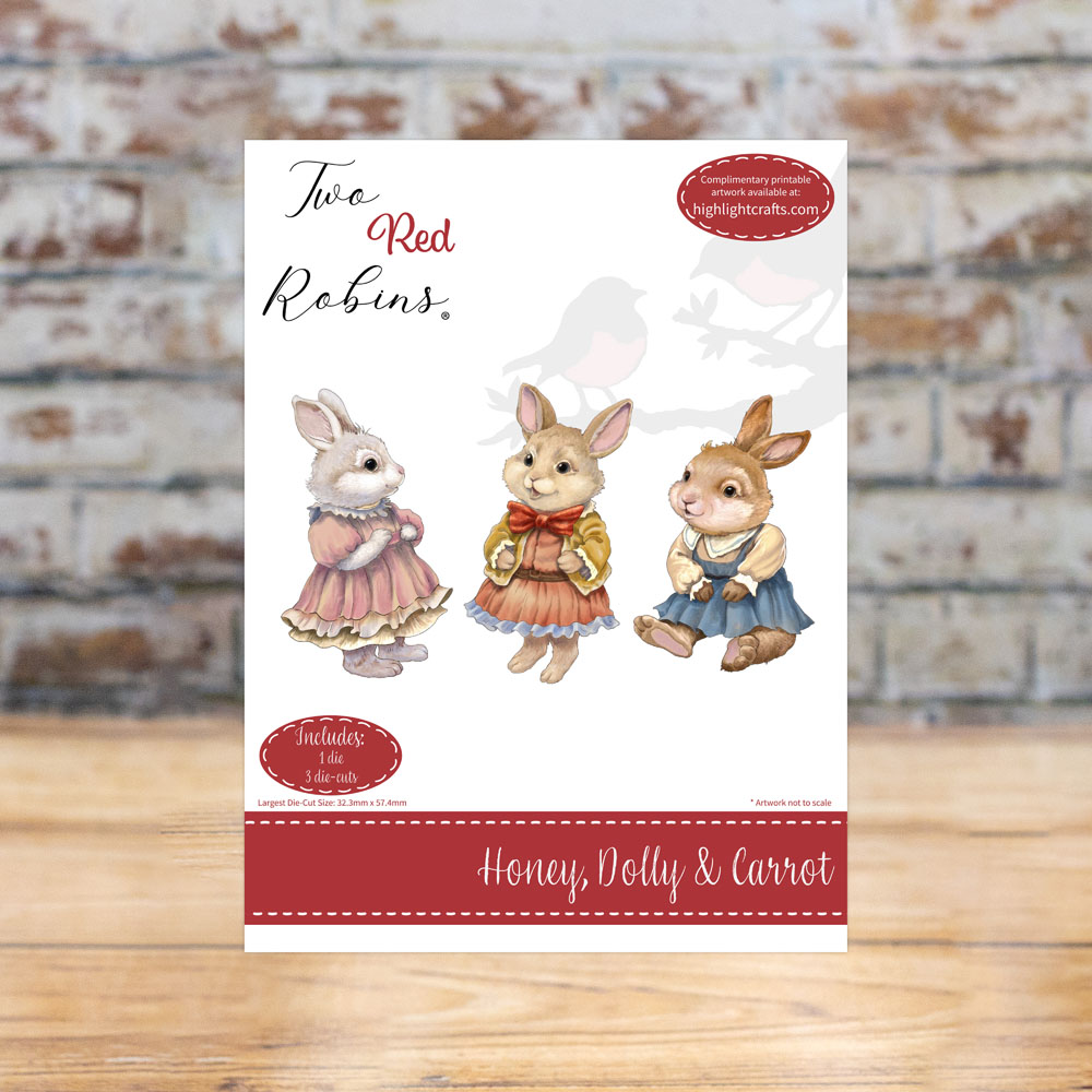 Two Red Robins Honey, Dolly & Carrot Die Set