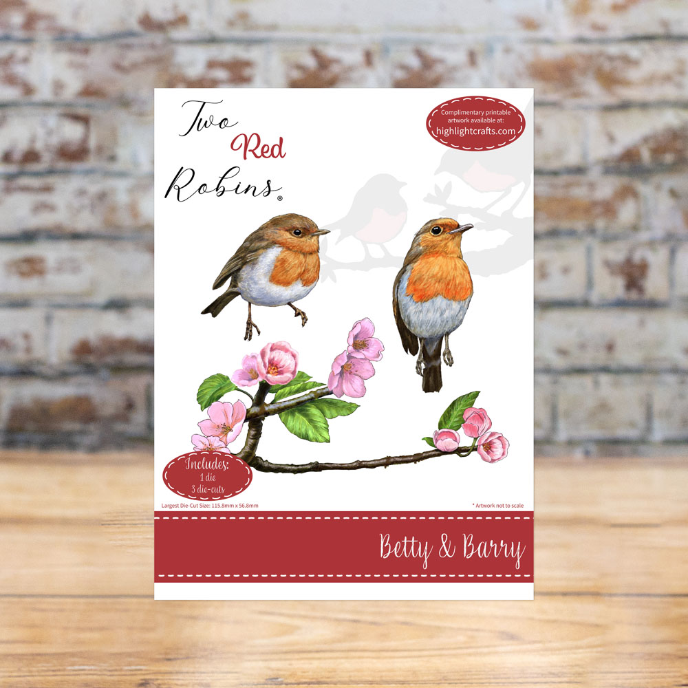 Two Red Robins Betty & Barry Die Set