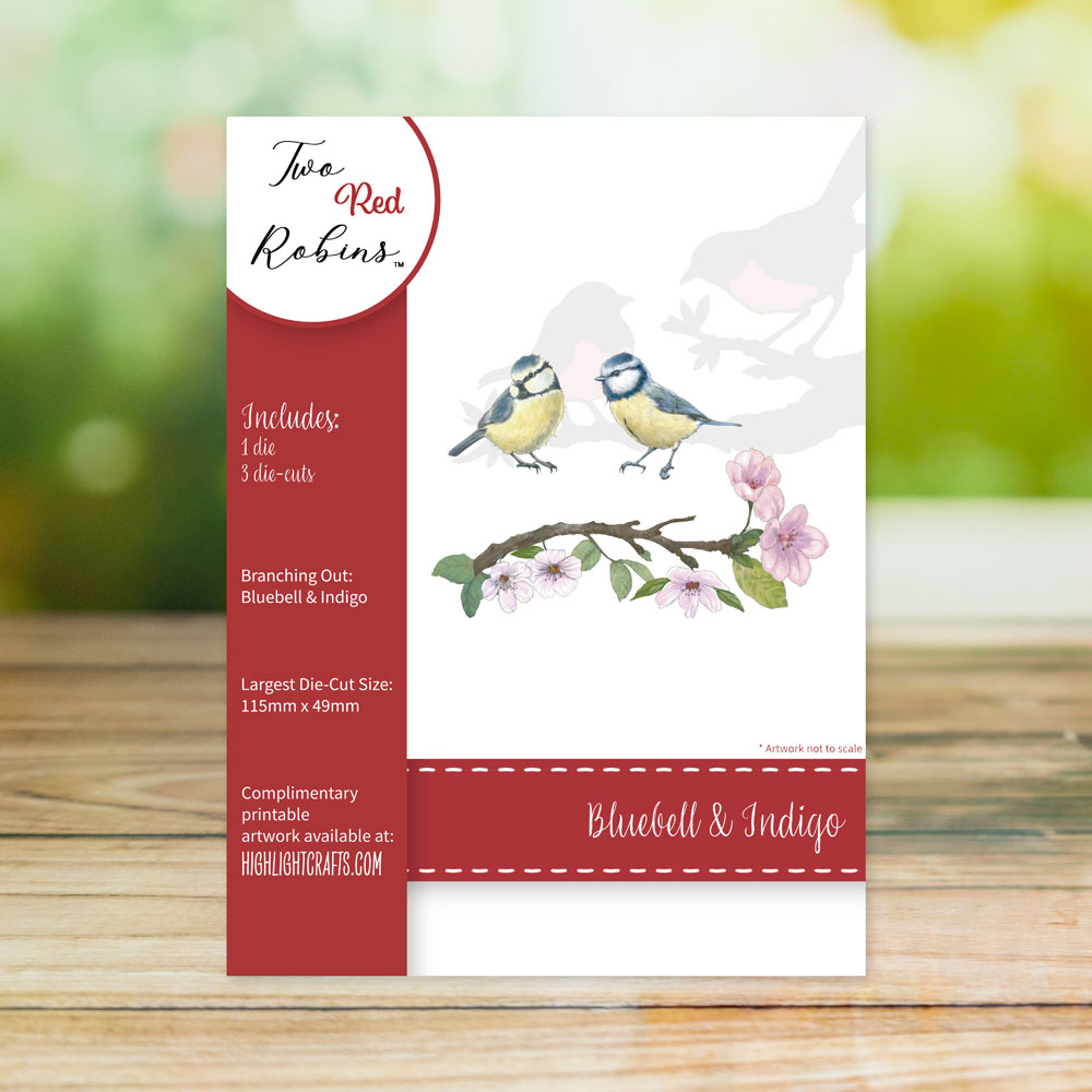 Two Red Robins Bluebell & Indigo Die Set