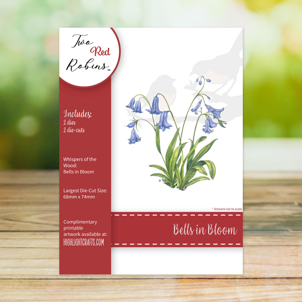 Two Red Robins Bells in Bloom Die Set