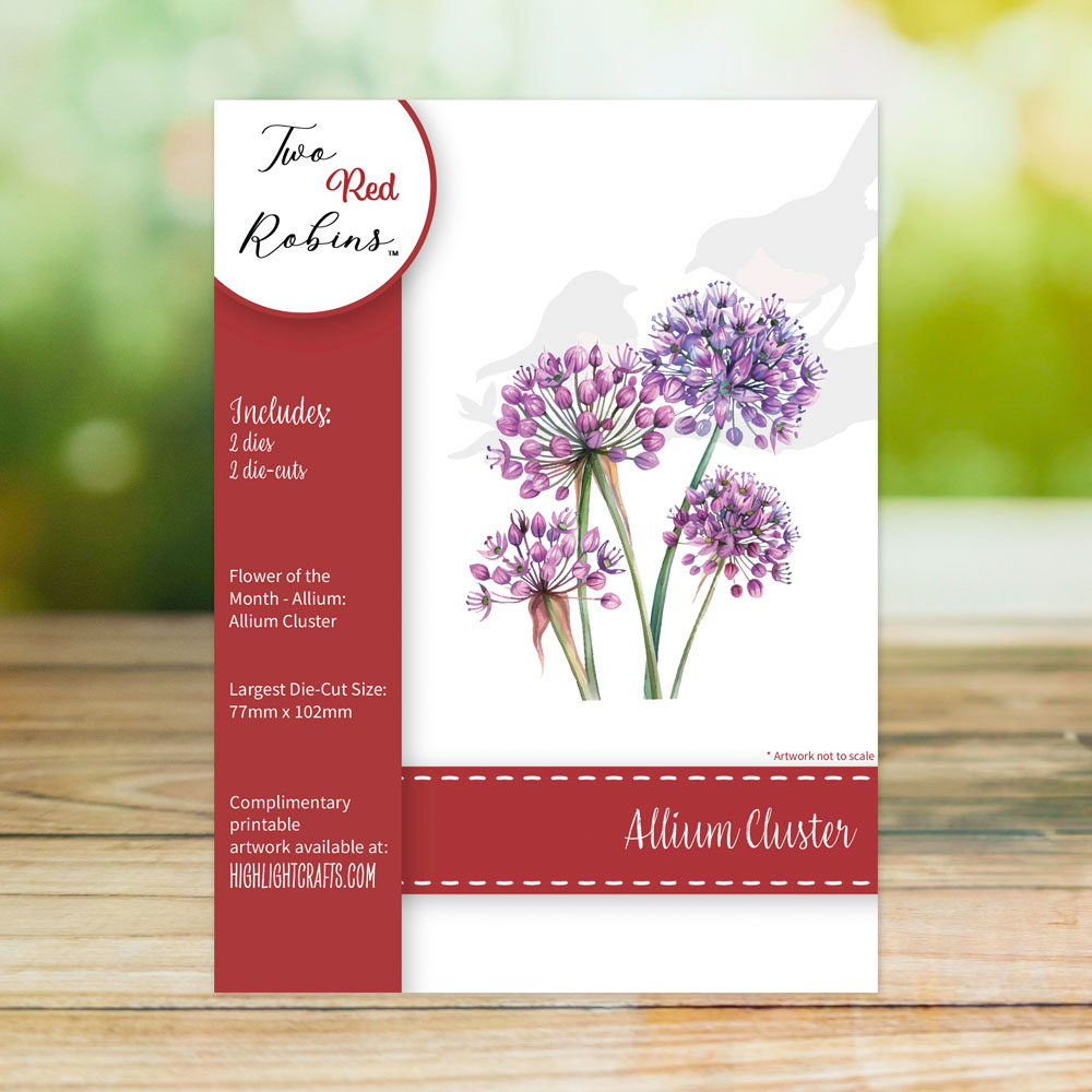 Two Red Robins Stems of Allium Die Set