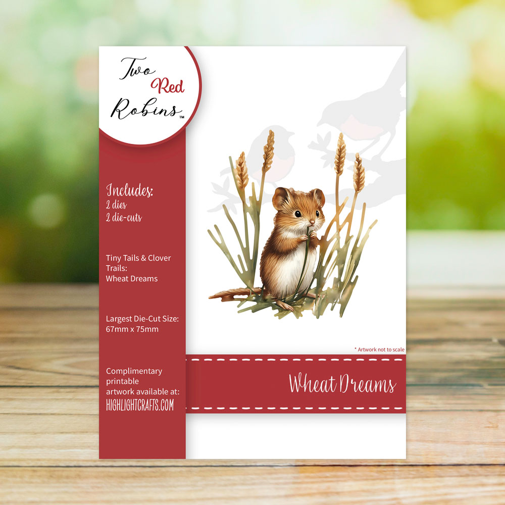 Two Red Robins Wheat Dreams Die Set