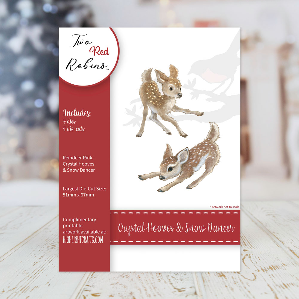 Two Red Robins Crystal Hooves & Snow Dancer Die Set