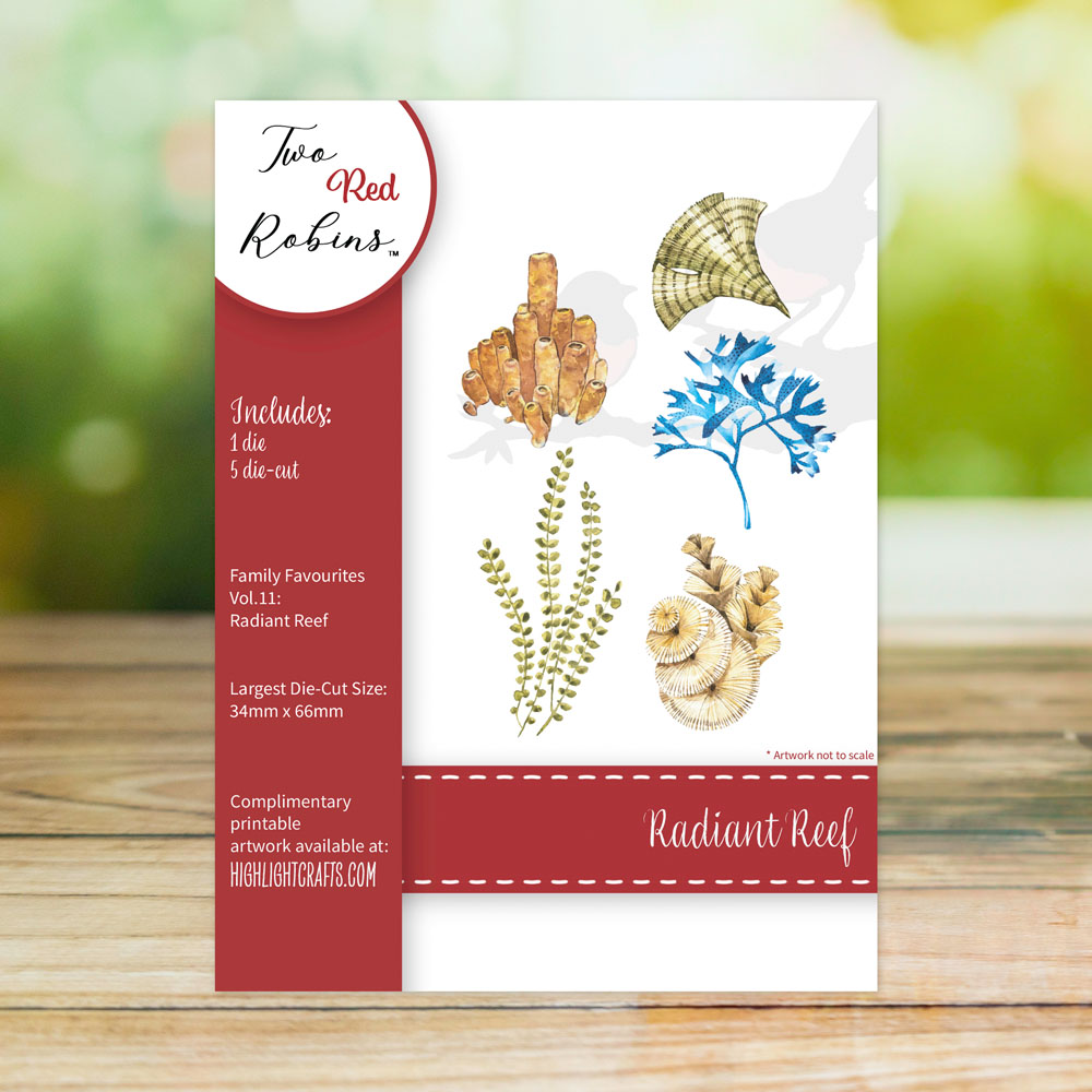 Two Red Robins Radiant Reef Die Set