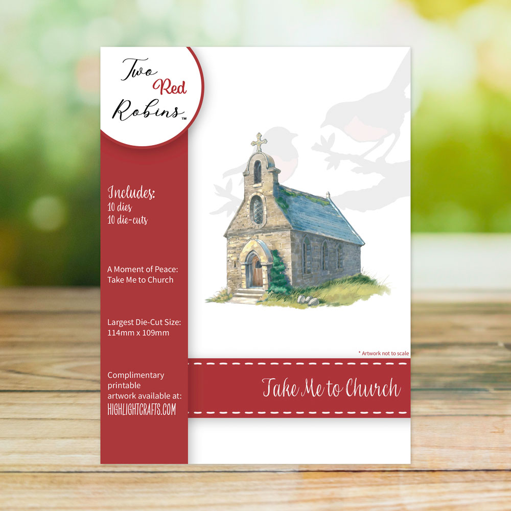 Two Red Robins Take Me to Church Die Set