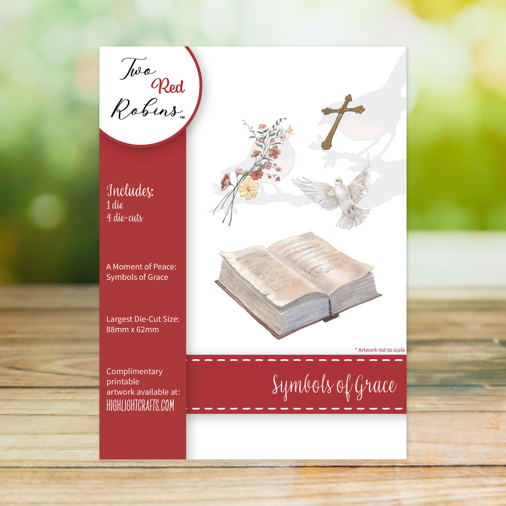 Two Red Robins Symbols of Grace Die Set