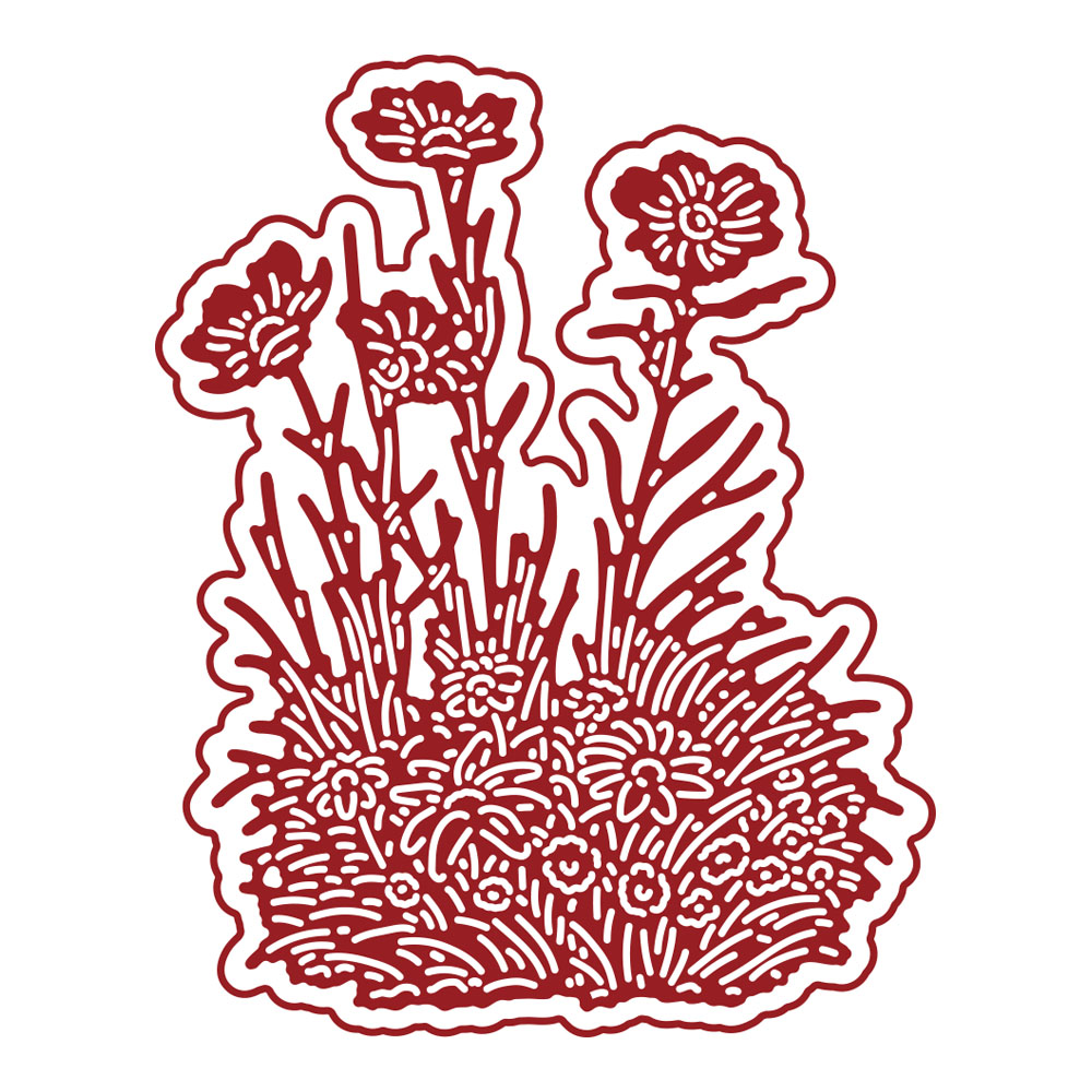 Two Red Robins Bloom Where You're Planted Die Set - Image 2