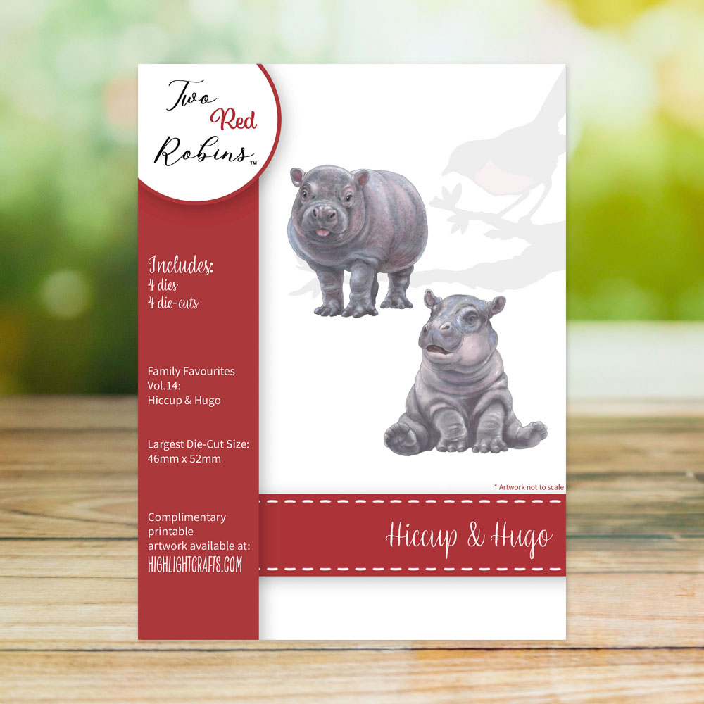 Two Red Robins Hiccup & Hugo Die Set