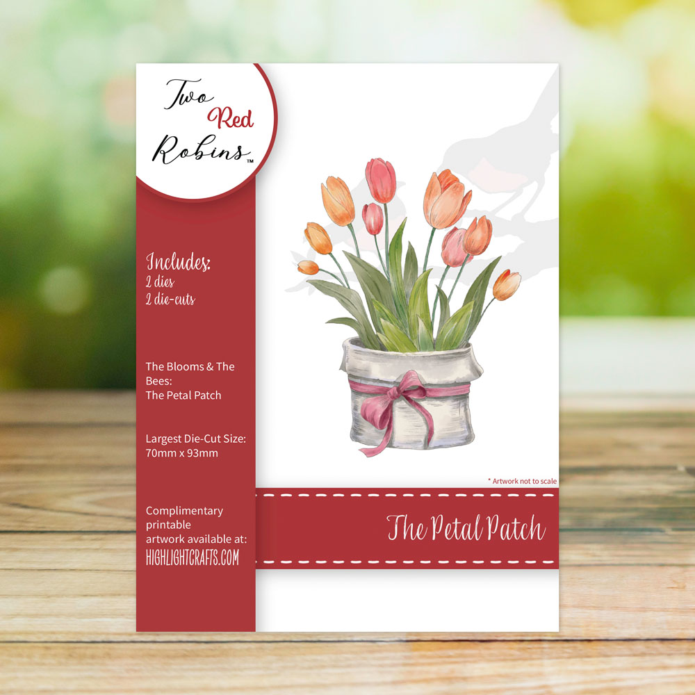 Two Red Robins The Petal Patch Die Set