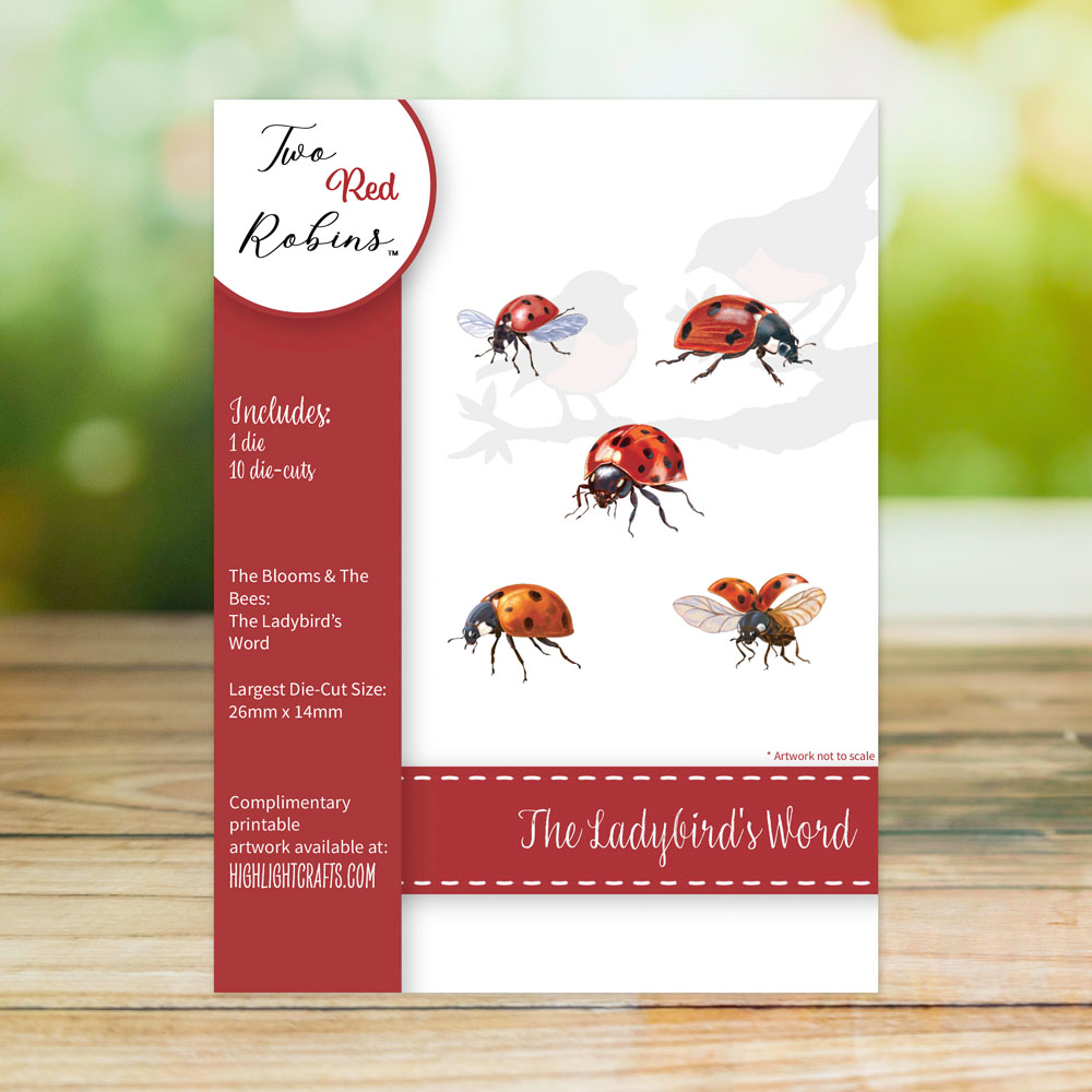 Two Red Robins The Ladybird's Word Die Set