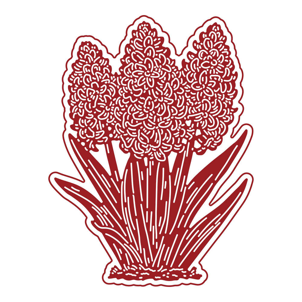Two Red Robins Hyacinth Cluster Die Set - Image 2